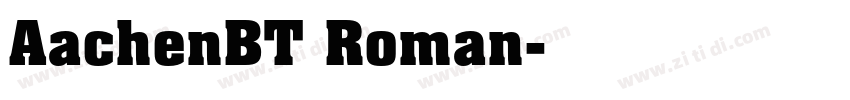 AachenBT Roman字体转换
